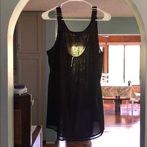Sz 22 Sheer black cami